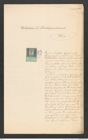 k.k. naturhistorisches Hofmuseum, Intendanzakten 1885-1896 (Hauer), Aktenzahl Z.642.a/1889, Seite 1